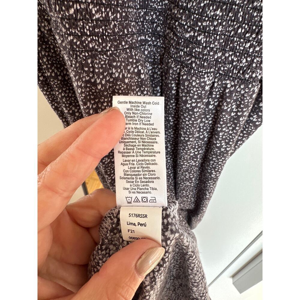 Nation LTD Florence Smocked Peasant Balloon Sleeve Dress, Size XS, Like New - Picture 7 of 7